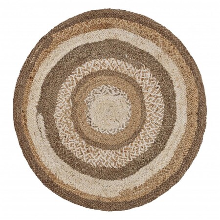 Palacedesigns 90 x 90 in. Multi Colored Concentric Boutique Jute Rug PA2473863